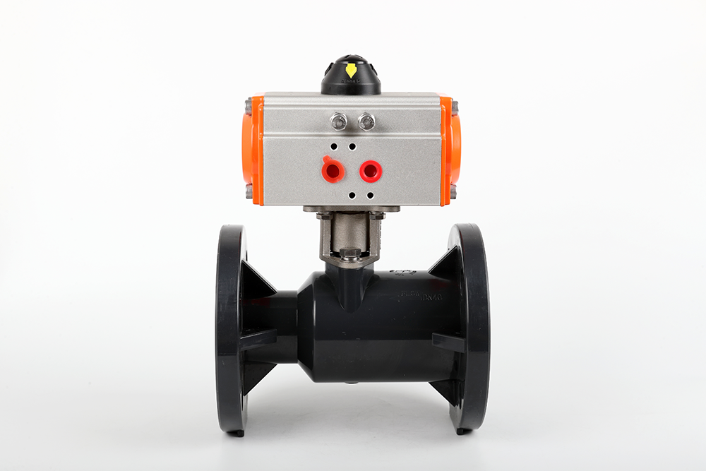 富文镇气动法兰一体球阀